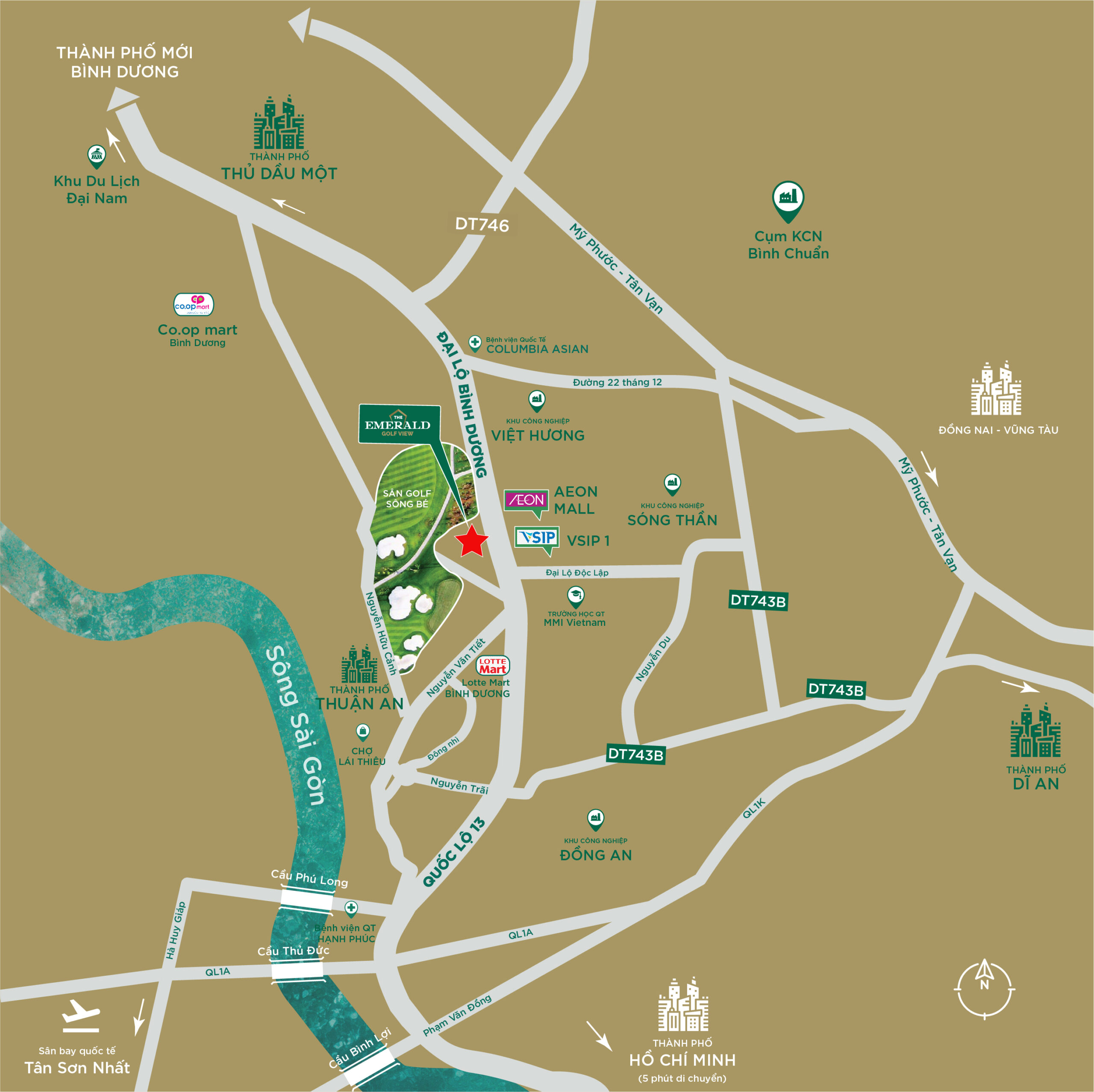 Vị trí The Emerald Golf View