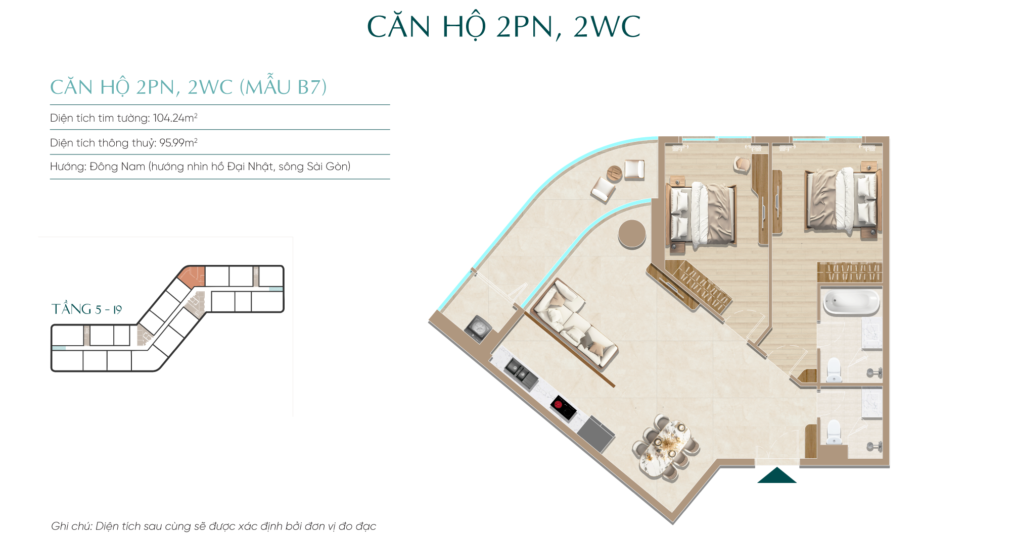 Căn hộ tầng 5 đến 19 ảnh 3