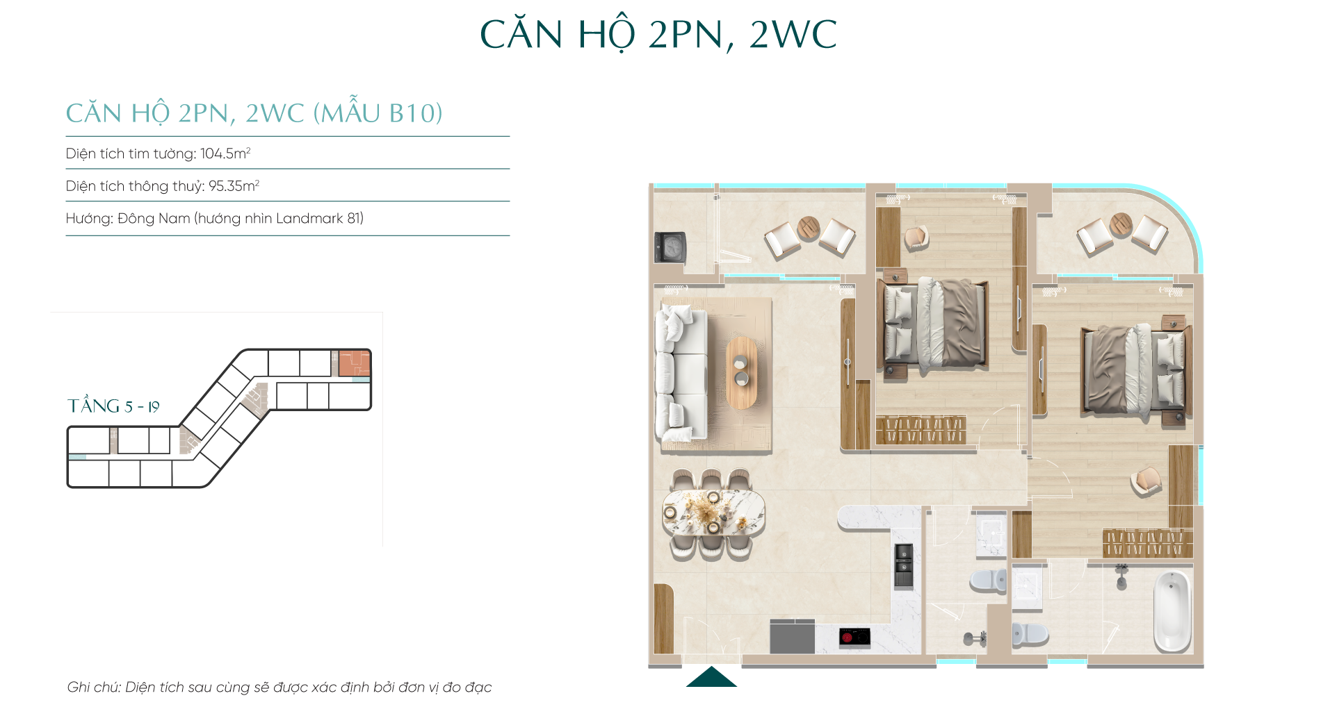 Căn hộ tầng 5 đến 19 ảnh 4